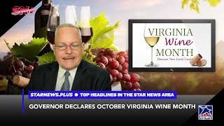 GOVERNOR DECLARES OCTOBER VIRGINIA WINE MONTH