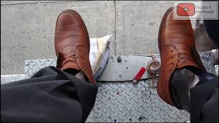 S3E3 Premium shoe shine Brown boots #mexico /lust premium botas cafés #mx #ASMR #shoeshine