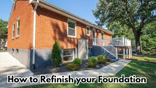 How To Parge and Paint Your Foundation | DIY