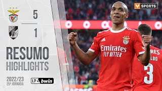 Highlights | Resumo: Benfica 5-1 Vitória SC (Liga 22/23 #25)