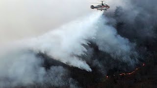 부산 삼각산 불 41시간 만에 진화 완료 / 연합뉴스TV (YonhapnewsTV)