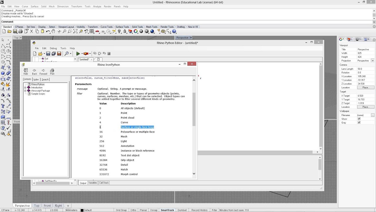 Rhinopython Evaluatesurface Youtube