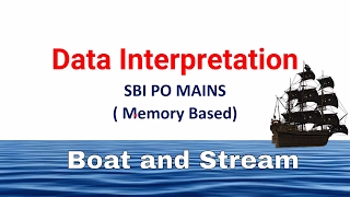 Data Interpretation (Boat and Stream)  asked in SBI PO Mains 2017 (Memory Based)