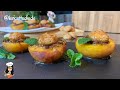 Baked FILLED PEACHES with Amaretti dark chocolate Baked peaches with amaretti biscuits without egg