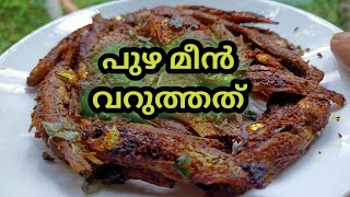 River fish fry | നാടൻ സ്റ്റെയിൽ പുഴ മീൻ വറുത്തത് | one minuite recipie.#shorts #youtubeshorts