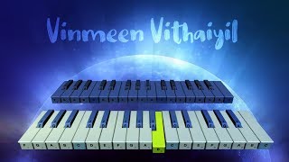Vinmeen Vithaiyil | Thegidi | Instrumental Cover| Tutorial | Music Notes