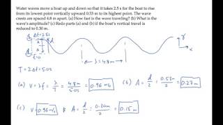 Waves: Basic Quantities. Level 2, Example 1