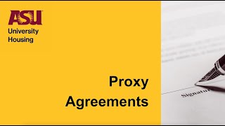 ASU Housing Proxy Agreement: Step-by-Step Guide