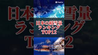 日本の積雪量ランキングTOP12☃️