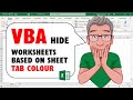 Excel VBA to Hide Worksheets Based on Sheet Tab Colour