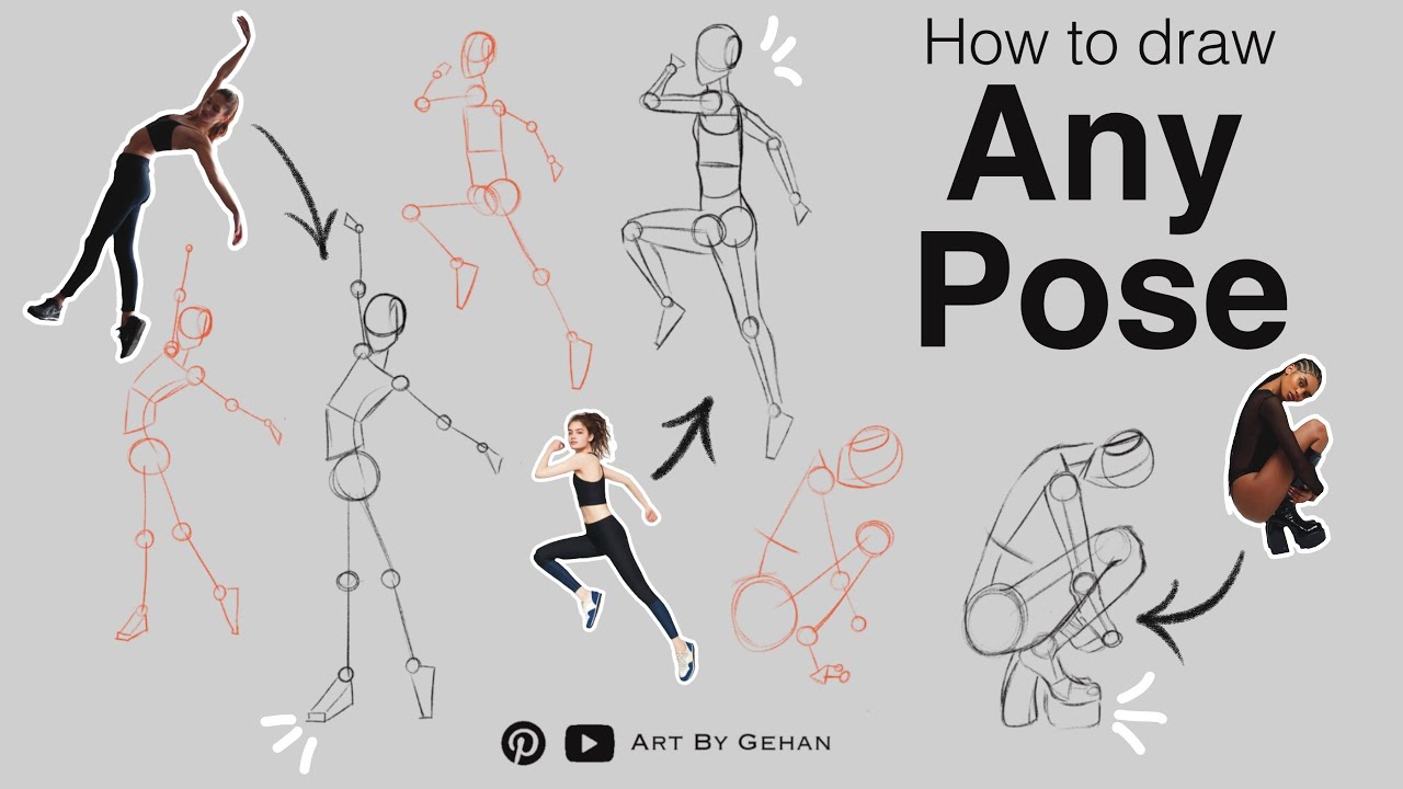 How To Draw Any Pose Youtube How To Draw Any Pose Youtube