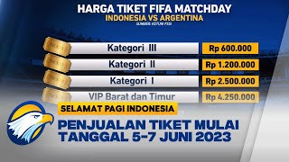 PSSI Rilis Harga Tiket Laga Indonesia vs Argentina