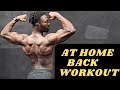 AT HOME BACK WORKOUT (DUMBBELLS ONLY)