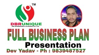 Ph:9839487527 DBR UNIQUE Full Business Plan presentation#join#tbi#group#123