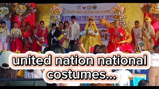 united nation with different costume...