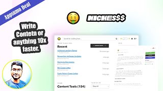 Nichesss Review: Appsumo Lifetime Deal | Ai Marketing & Copywriting Tool & Tutorial