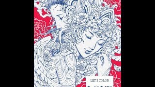 Let's color love coloring poster by Nicholas F Chandrawienata