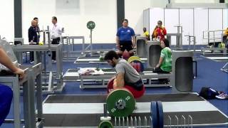 Navab Nasirshelal (U105kg) 225kg C\u0026J attempt in training