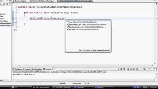 JAVA Programming Tutorial Using Static Methods of Another Class