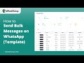 How to Send Bulk Messages on WhatsApp without Getting Banned | WhatChimp Basics