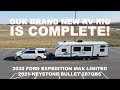 Our NEW RV is here! The 2021 #Keystone Bullet 287QBS Travel Trailer (tour) #Ford #Expedition Ep. 18