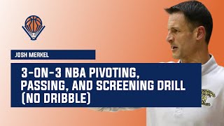 3-on-3 NBA Pivoting, Passing, and Screening Drill (No Dribble)