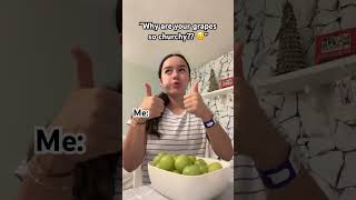 Crunchy Grapes Are 🔛🔝!!!!!! #fypシ゚ #funny #skit #shorts #relatable #food #eating #trend #viral