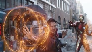 《复仇者联盟3:无限之战》Ironman,Doctor strange,Spiderman vs Ebony Maw 纽约战 HD