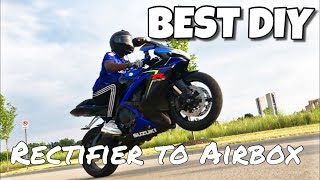 BEST DIY Gsxr750 Rectifier relocation to airbox (13 EASY STEPS)