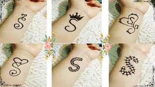 Alphabet Tattoo Mehndi Design 6 Beautiful Alphabet S Tattoo Mehndi Design S Tattoo Mehndi