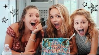 BAKING WITH NO HANDS CHALLENGE! Ft. Mackenzie Ziegler \u0026 Ruby Rose Turner