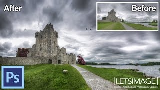 How to Create a Dramatic Panorama in Photoshop - Example: Ross Castle