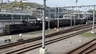 小倉工場から熊本に帰ってきたSL人吉　熊本駅　JR九州 58654 8620 DE10 運転士　博多駅　人吉駅　肥薩線　しんかんせん　新幹線 800系