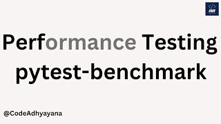 python code performance test - pytest benchmark