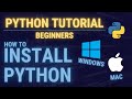 How to Install Python (Windows, Mac) - Python for Beginners