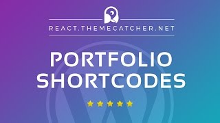 React WordPress - Add or edit Portfolio Shortcodes