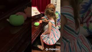 2.урок фортепиано по методике Hello Piano/ Irina Mints The 2.nd lesson with beginners student