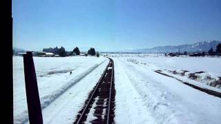 【蚕桑駅～白兎駅】 山形鉄道 フラワー長井線