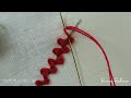 basic hand embroidery stitches part 3.cross chain stitch.