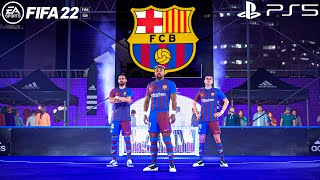 FIFA 22 PS5 - Barcelona Vs Atletico Madrid Ft. Aubameyang, Adama, Torres, | Volta Gameplay