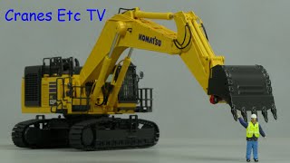 NZG Komatsu PC 1250-11 Excavator + Lehnhoff Coupler by Cranes Etc TV