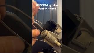 BMW E34 E36 Ignition Cylinder Removal. #bmwe34