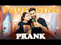 PROPOSING PRANK on @Ayushyadav 😅.          #ayushyadav #dikshapawar #prnak #coupleprank