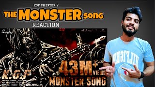 The Monster Song - KGF Chapter 2 Reaction | Adithi Sagar | Ravi Basrur