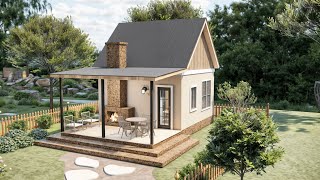 Vintage Vibes: 6x8m Traditional Small House Design