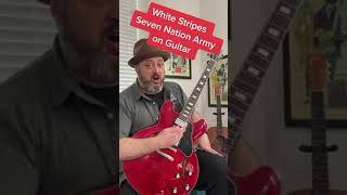 EASY one string riff (the white stripes seven nation army) #shorts