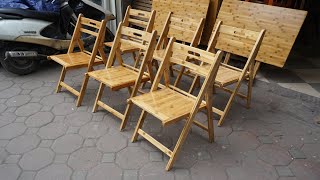 Bamboo Folding Tables And Bamboo Folding Chairs