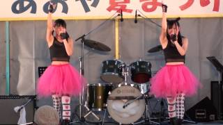 ハニー・ジュエル「ありがとうLove\u0026Smile」＠あおや夏まつり 20150725