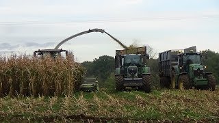 Maize Harvest 17 - With Claas Jaguar 950 \u0026 Fendt 724 \u0026 JD