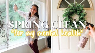 🌸SPRING CLEANING *for my mental health* 🫠Spring Clean + Decorate W/ Me 2024 | Me